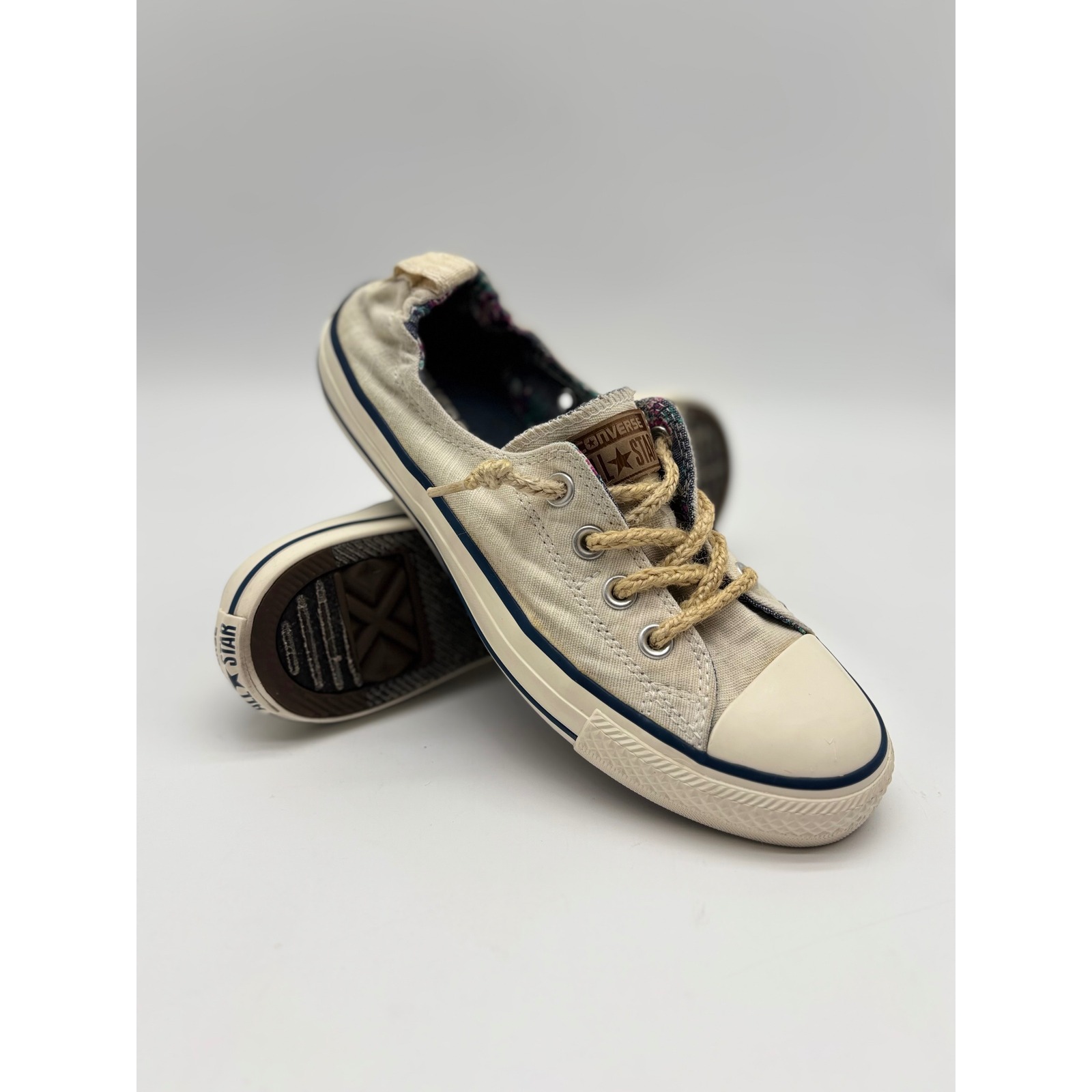Converse Chuck Taylor All Star Shoreline Cream Slip On Floral Sneakers 537123f 8